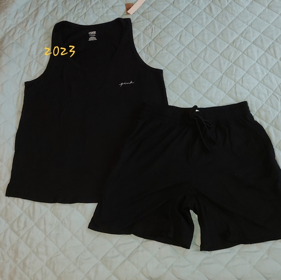 PINK VS Sleep Tank & Short set size Small NWT - Picture 8 of 13
